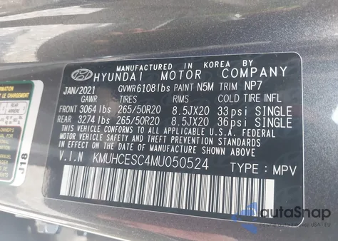 2021 Genesis Gv80 3.5T Awd from USA, damaged, VIN KMUHCESC4MU050524